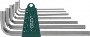 Комплект угловых шестигранников Long 2,5-10 мм, S2 материал, 7 предметов  JONNESWAY код 47091