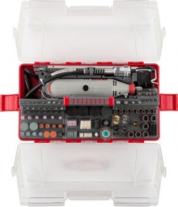 Гравер ЗУБР электрический с набором мини-насадок в кейсе, 242 предмета фото 4