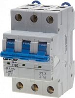 Выключатель автоматический СВЕТОЗАР 3-полюсный, 6 A, "B", откл. сп. 6 кА, 400 В