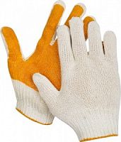 STAYER STRONG, размер L-XL, перчатки трикотажные для тяжелых работ, с ПВХ покрытием ладони.