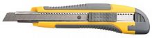 Нож STAYER "MASTER" с выдвижным сегмент. лезвием, пластмас., упроч., 9мм