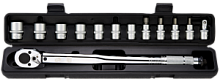 Ключ динамометрический с набором головок Berger BG-13STW, 1/2", 28-210Нм