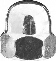 Гайка колпачковая DIN 1587, M5, 8 шт, оцинкованная, ЗУБР