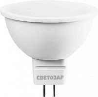 Лампа СВЕТОЗАР светодиодная "LED technology", цоколь GU5.3, теплый белый свет (3000К), 220В, 5Вт (35