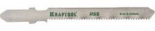 Полотна KRAFTOOL, U118A, для эл/лобзика, HSS, по металлу (1,5-2мм), US-хвост., шаг 1,2мм, 55мм, 2шт