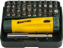 KRAFTOOL Mini-Box-32 набор: реверсивная отвертка с насадками 32 шт