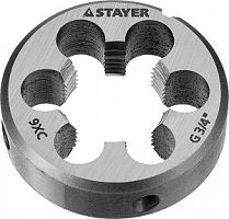 STAYER G 3/4`` плашка круглая ручная, инструментальная сталь