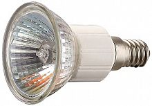 Лампа галогенная СВЕТОЗАР с защитным стеклом, цоколь E14, диаметр 51мм, 50Вт, 220В