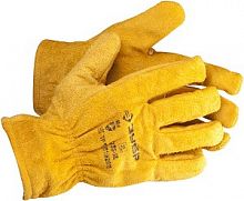 Перчатки ЗУБР "МАСТЕР" кожаные рабочие, с подкладкой, XL
