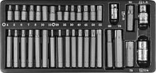 Набор вставок-бит 10 мм шестигранных Н4-12мм, TORX® Т20-Т70 (30 и 75 мм) и адаптеров 3/8’’DR и 1/2’’