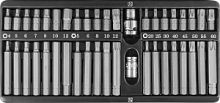 Набор вставок-бит 10 мм  шестигранных H4-12 мм, Torx Т20-Т60, Spline М5-М12 (30 и 75 мм), 42 предмет