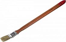 Кисть радиаторная угловая ЗУБР "УНИВЕРСАЛ-МАСТЕР", светлая натуральная щетина, деревянная ручка, 25м