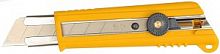 Нож OLFA с выдвижным лезвием, с противоскользящим покрытием, фиксатор, 25мм