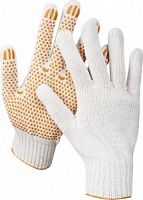 STAYER RIGID, размер L-XL, перчатки трикотажные для тяжелых работ, х/б 7 класс, с ПВХ-гель покрытием