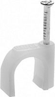 Скоба-держатель для круглого кабеля, 14 мм, 50 шт, с оцинкованным гвоздем, STAYER