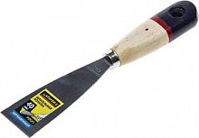 Шпательная лопатка STAYER "PROFI" c нержавеющим полотном, деревянная ручка, 40мм