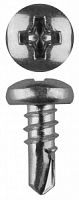 Саморезы СЛМ-СЦ со сверлом для листового металла, 9 х 3.5 мм, 22 шт, оцинкованные, ЗУБР